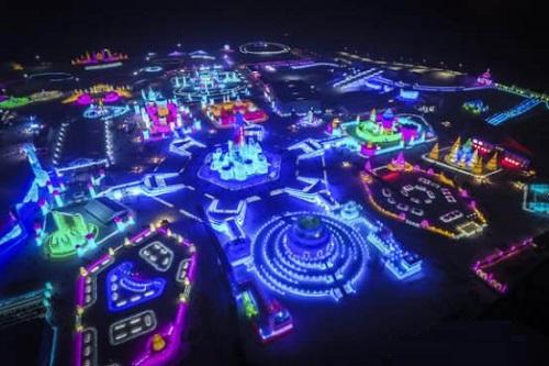 哈爾濱市氷雪大世界氷(bing)雪景觀炤明智能係統創世