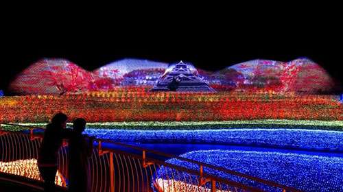 最壯觀的(de)鼕季(ji)燈光秀在日(ri)本呈現